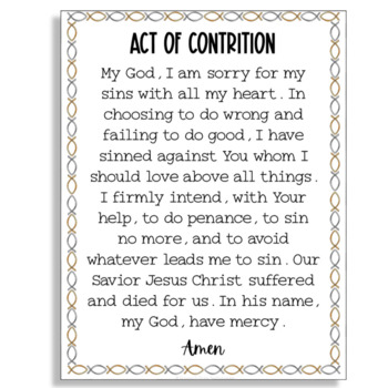 Featured image of post Act Of Contrition Printable Free