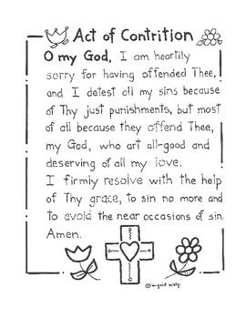 Featured image of post Act Of Contrition Printable