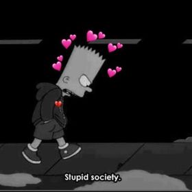 Featured image of post Bart Simpson Aesthetic Sad Mood Broken Heart Wallpaper