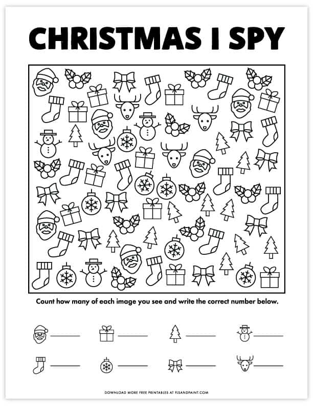 Featured image of post Christmas I Spy Printable