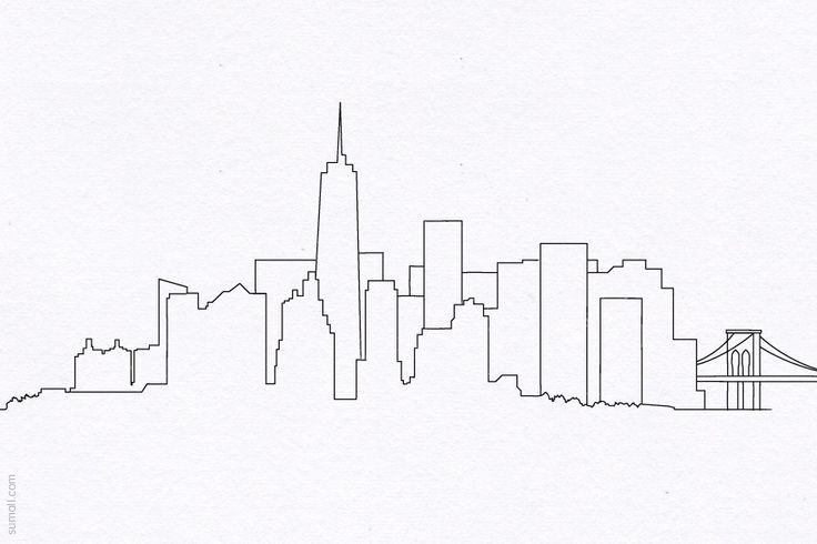 Featured image of post City Skyline Outline Drawing