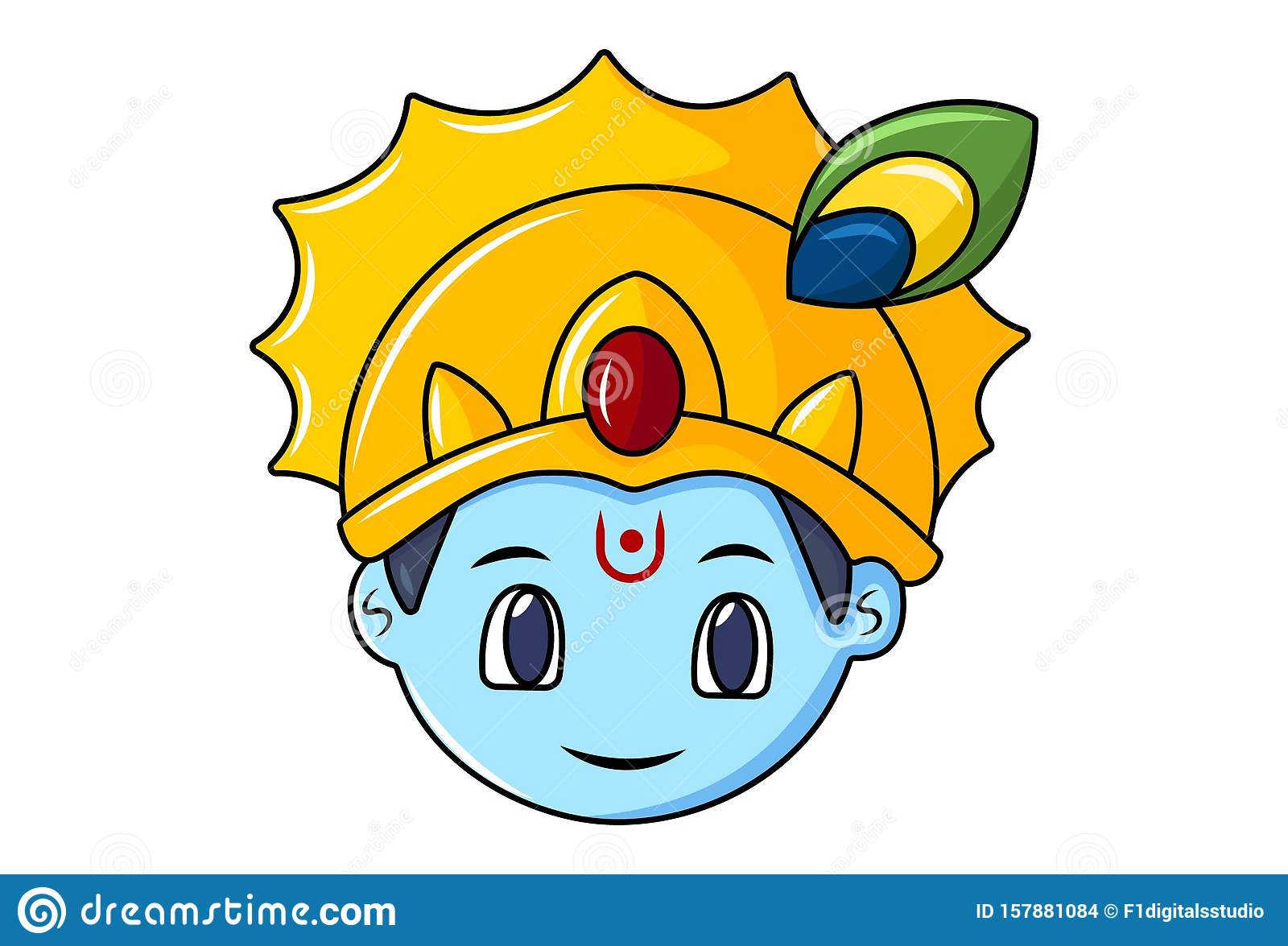 Featured image of post Cute Krishna Cartoon Face