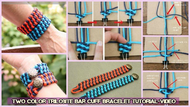 photo How To Make A Paracord Bracelet With Two Colors easy two tone paracord bracelet tutorial